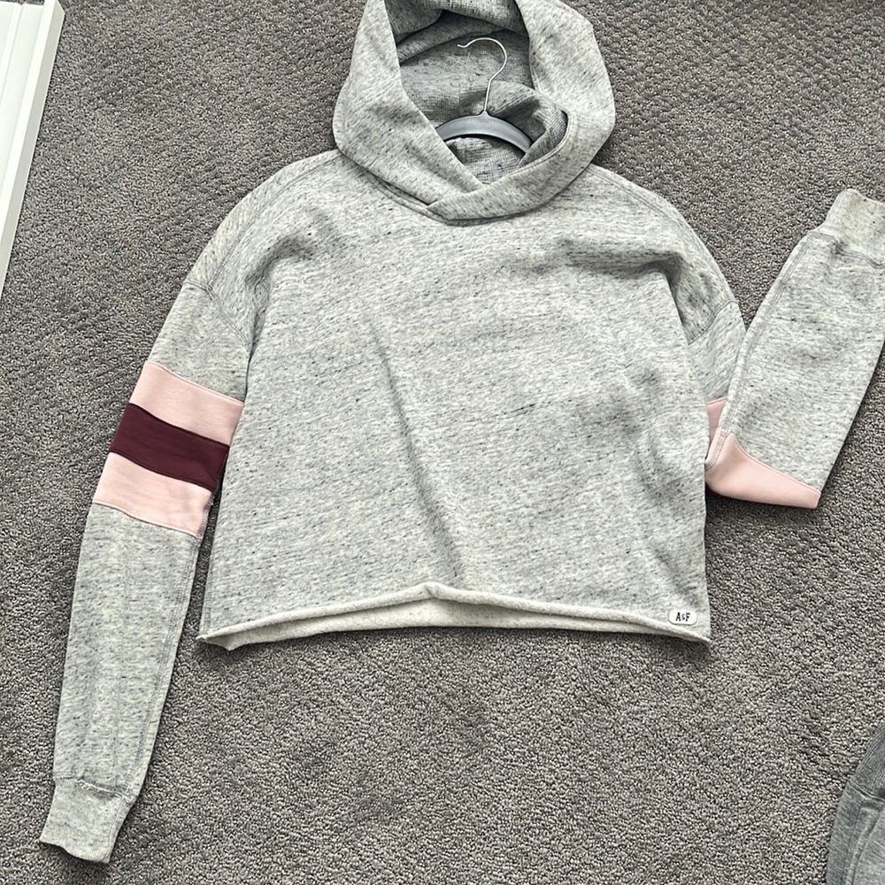 Abercrombie and Fitch crop hoodie
